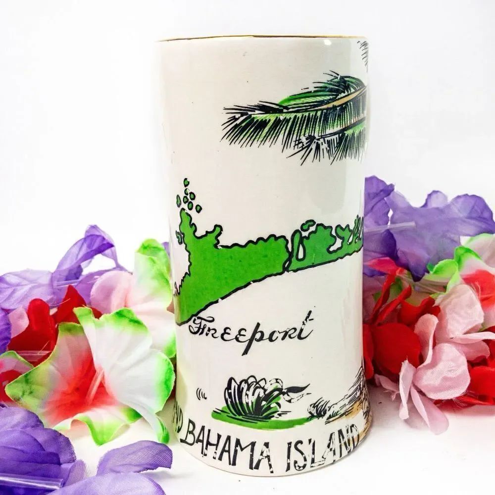 Vintage Grand Bahama Island Ceramic Mug Stein Souvenir Collectible